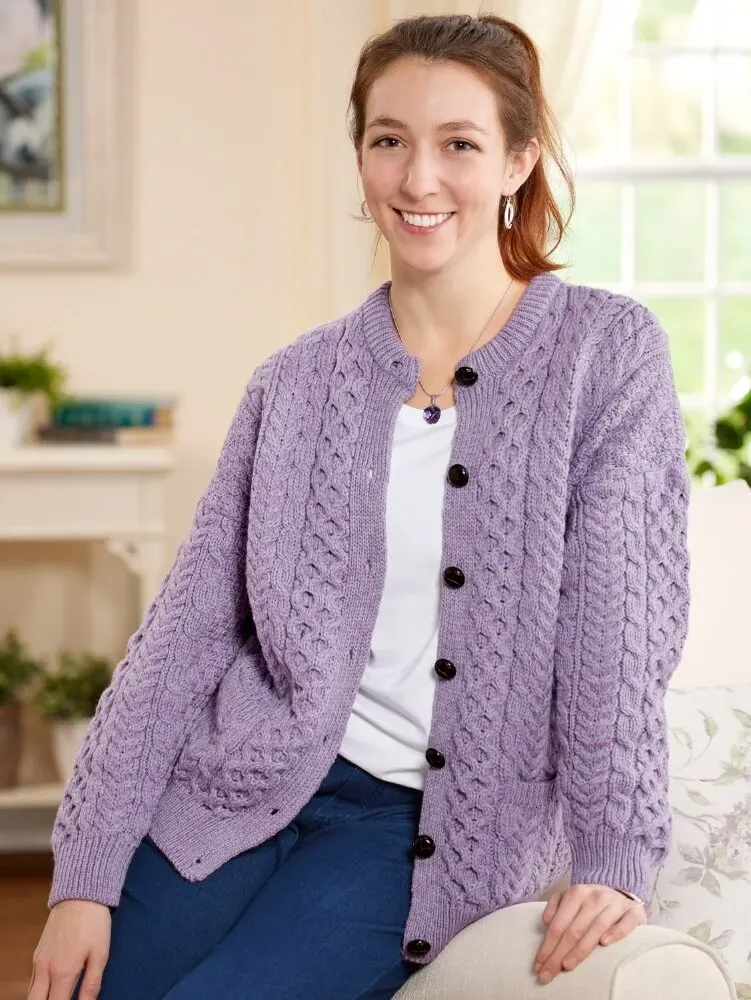 Women's Irish Wool Timeless Cardigan