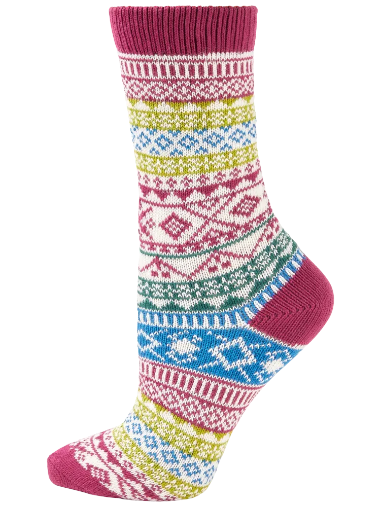 Women's Fair Isle Sock Trio Gift Set