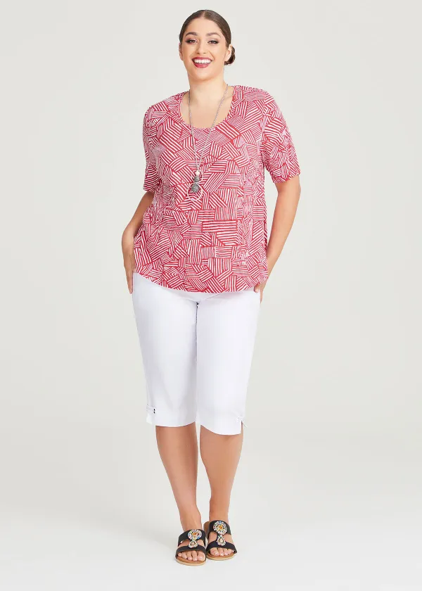 Bamboo Adele Abstract Top