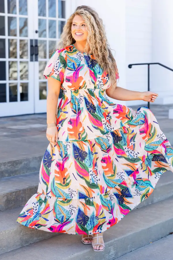 When In Rio Dress, Pink Tropical