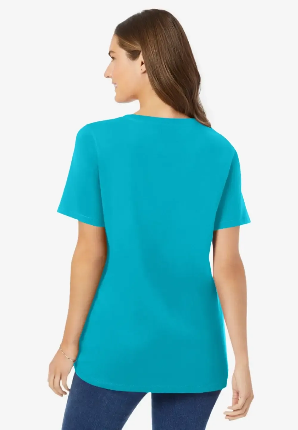 Perfect Short-Sleeve V-Neck Tee
