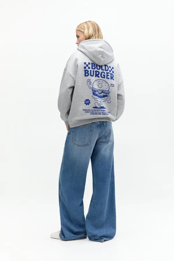 Sudadera capucha hamburguesa