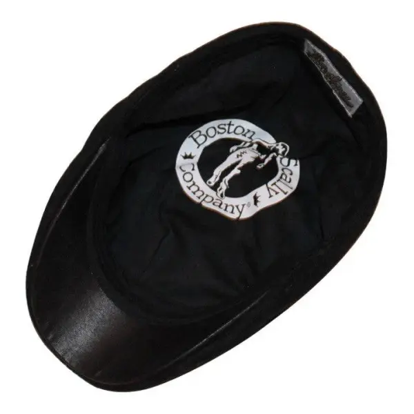 The Kenmore Boston Scally Cap - Coolidge Black & Black Brim