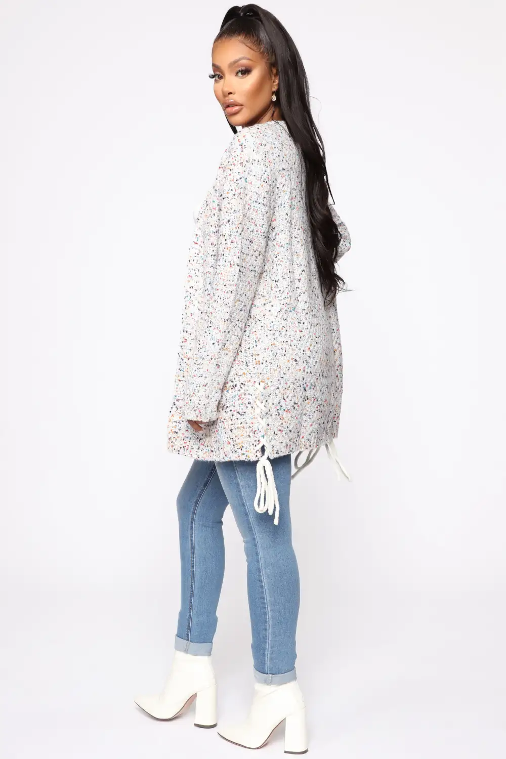 There's No Way Speckle Cardigan - Multi Color
