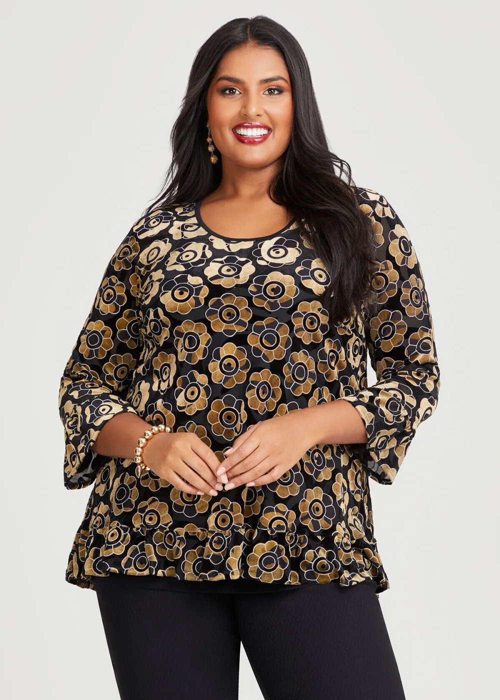 Velour Viola Top