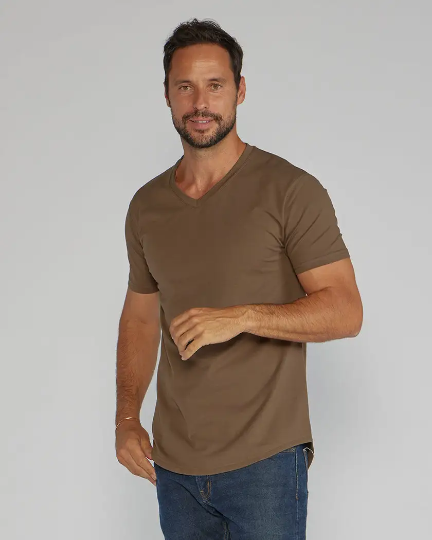 Drop-Cut V-Neck: Lux