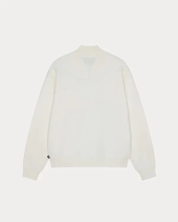 HALF ZIP MOCK NECK SWEATER