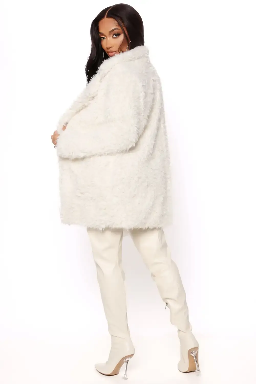 Sugar Daddy Teddy Jacket - Ivory
