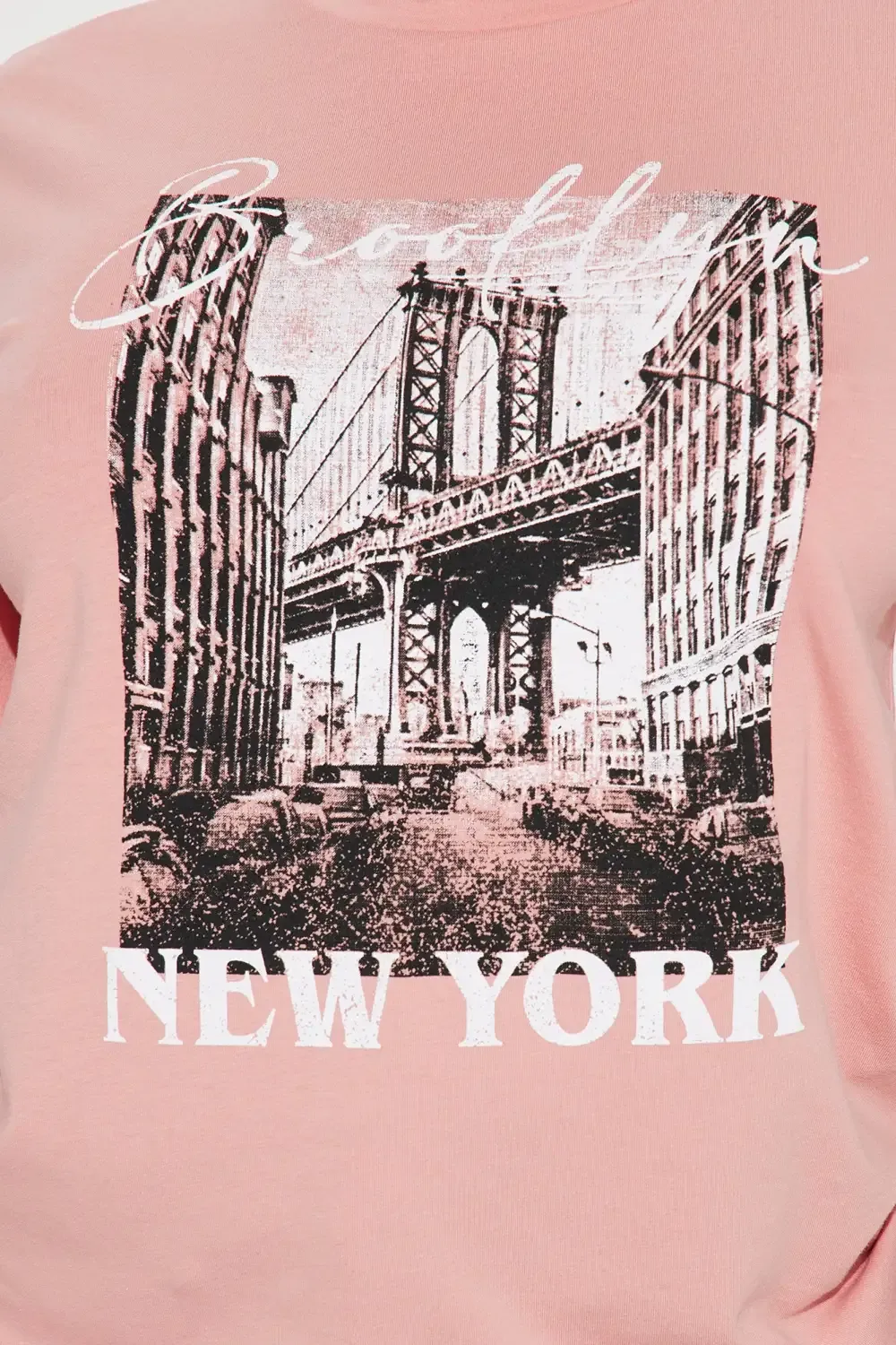 Brooklyn Baddie Short Sleeve TShirt - Mauve