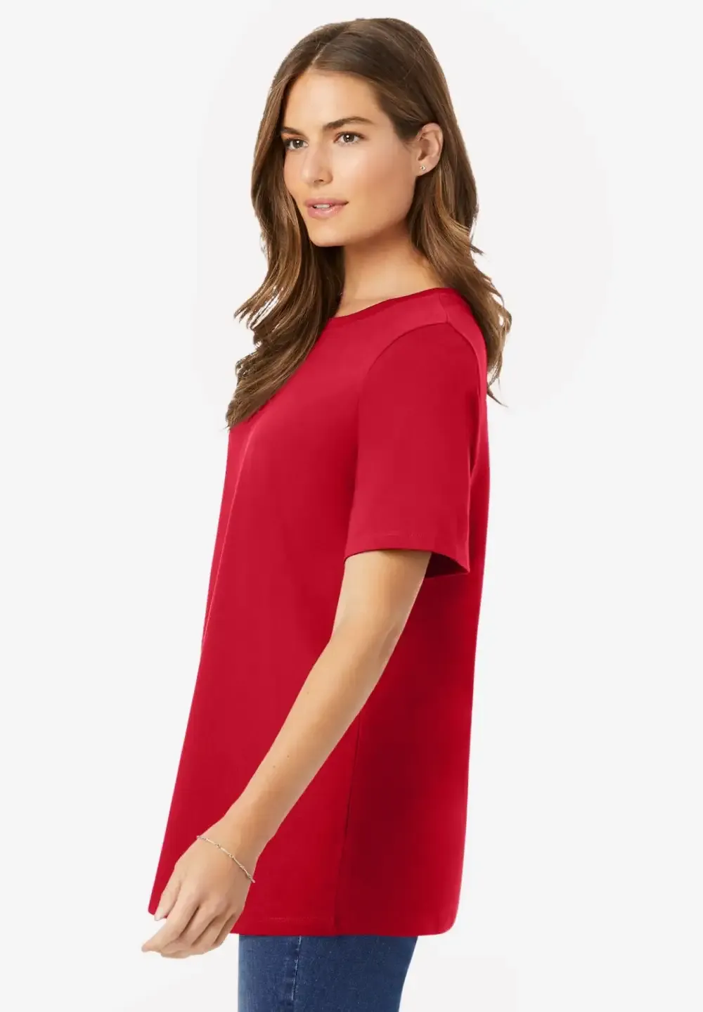 Perfect Short-Sleeve Crewneck Tee