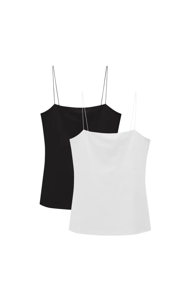 Pack of 2 tops with straps