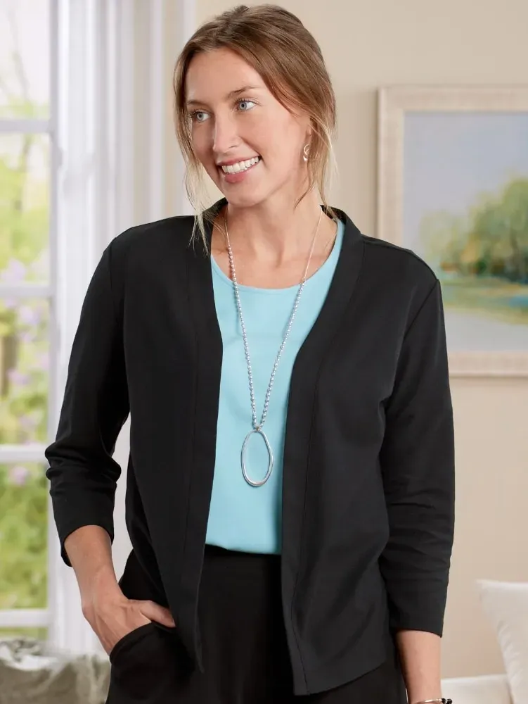 Women's Silky Knit Topper Cardigan