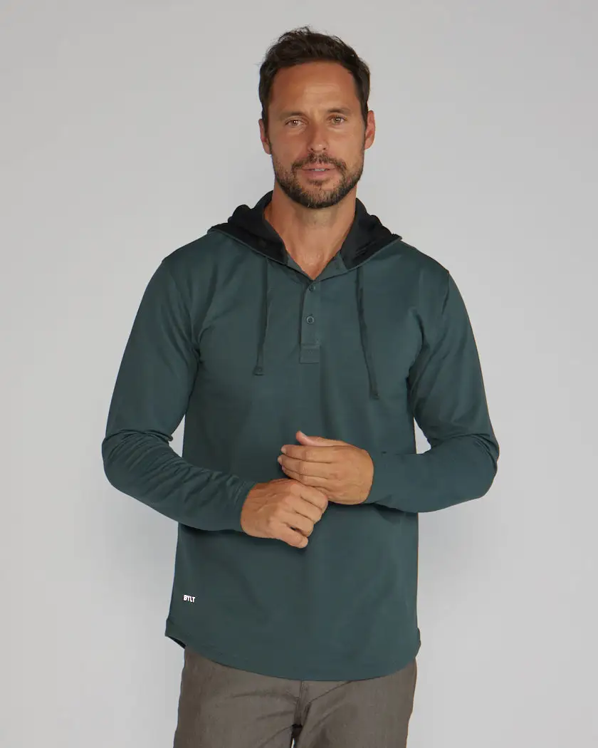 Drop-Cut: Lux Hooded Henley