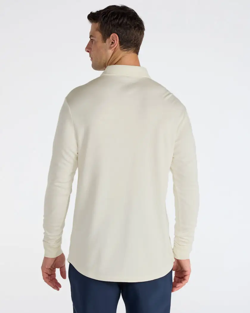 Comfort Wool Long Sleeve Polo