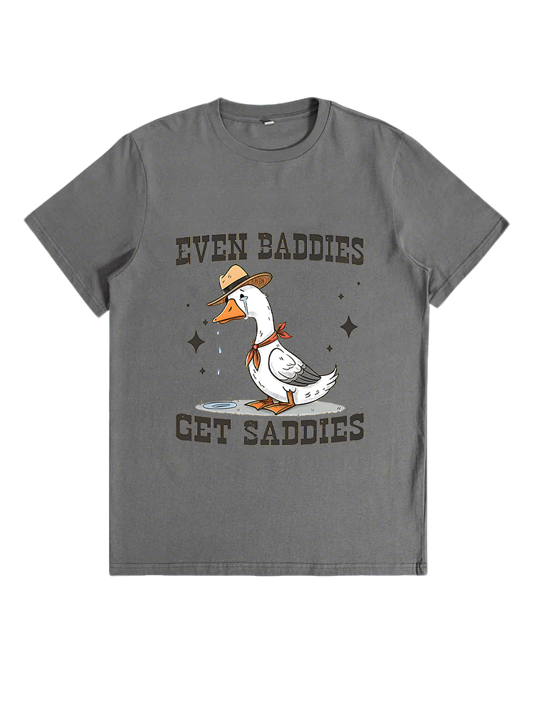 Duck Print Crew Neck T-Shirt