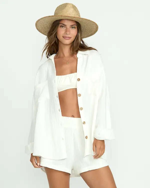 Sweet Swell Long Sleeve Shirt - Salt Crystal