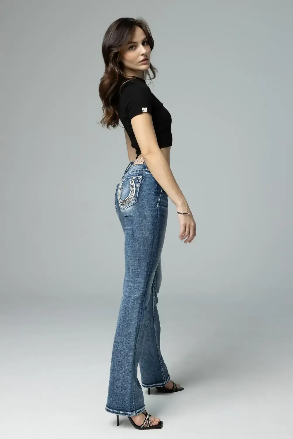 Tribal Horseshoe Bootcut Jeans