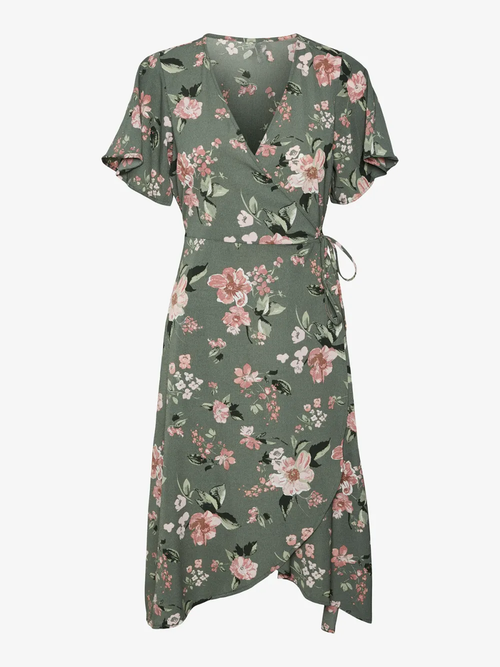 V-neck Casual Style Dress