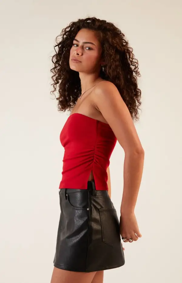 PacSun Faux Leather Mini Skirt
