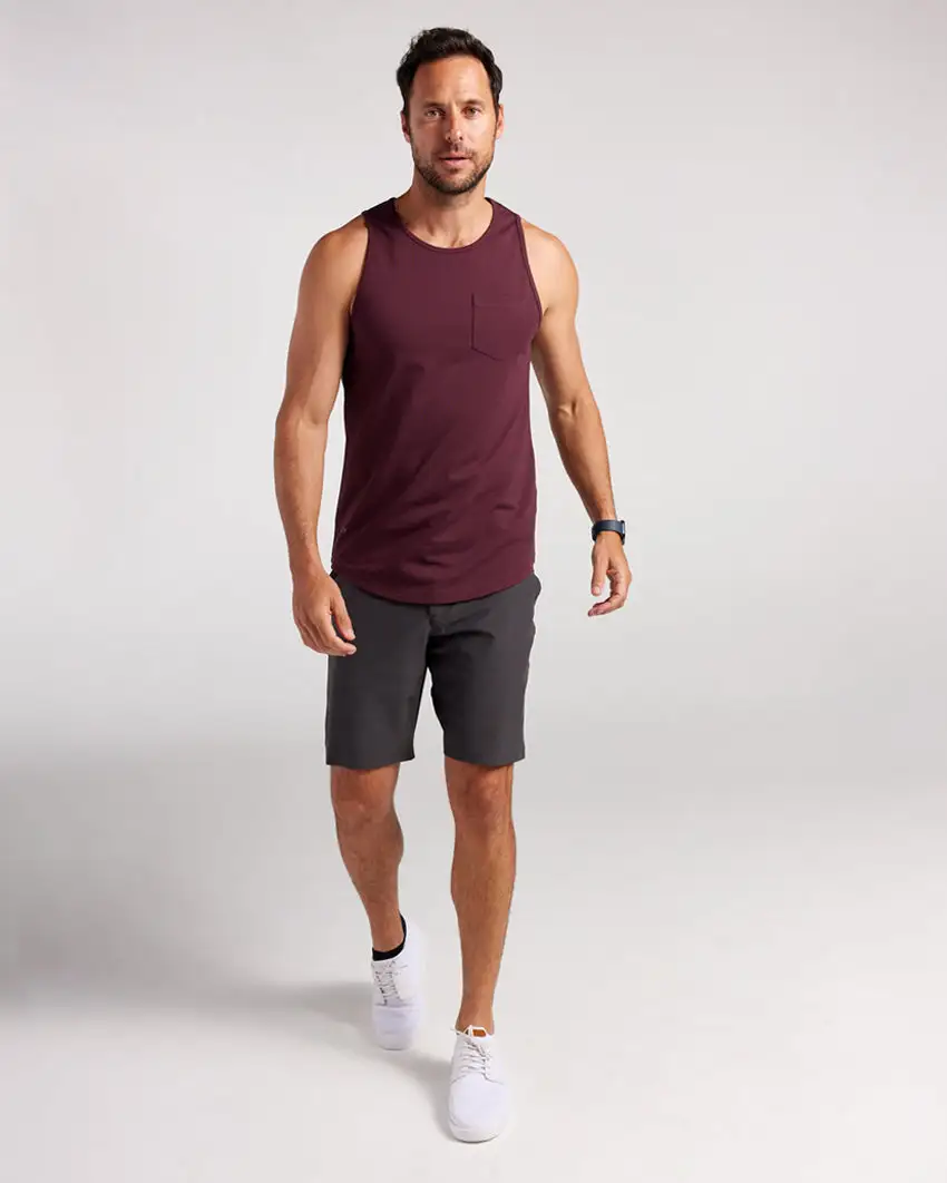 Lux Drop-Cut Pocket Tank