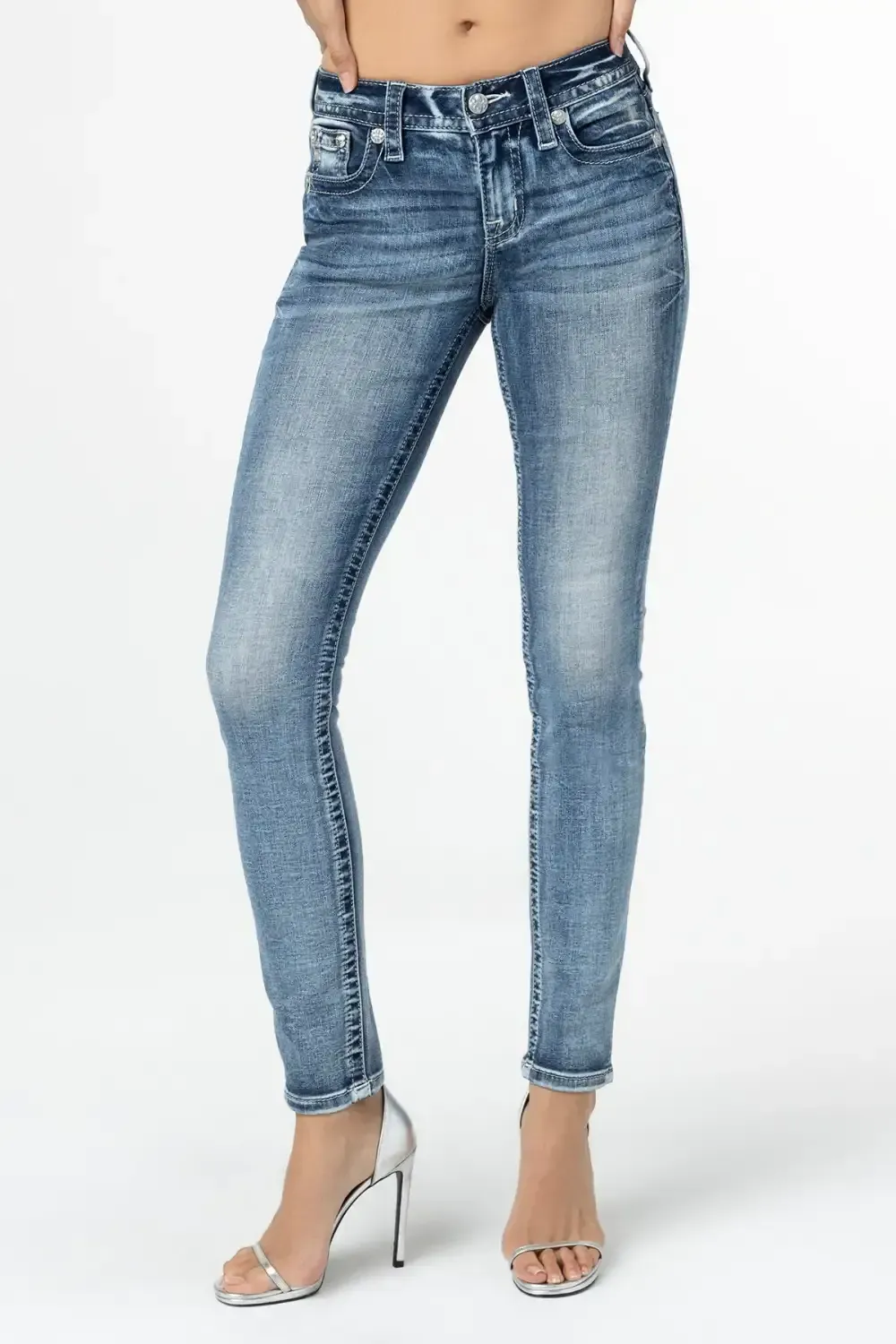 Pop Wing Skinny Jeans