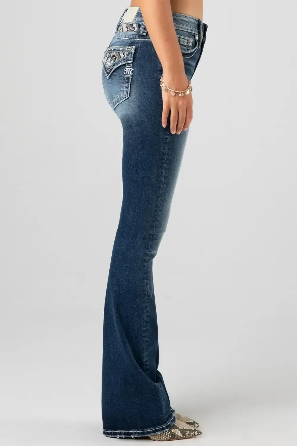 Geo Stone Bootcut Jeans