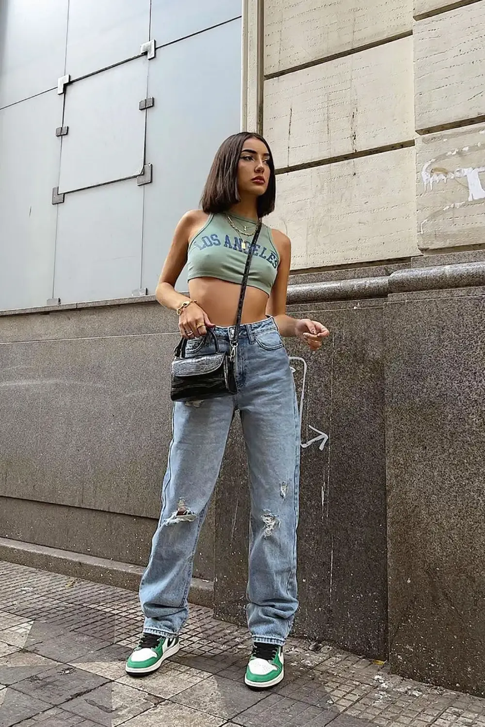 Daddy Issues Slouch Fit Jeans - Medium Blue Wash