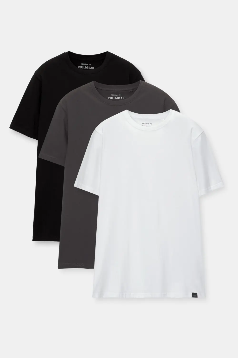Pack of 3 basic regular fit T-shirts