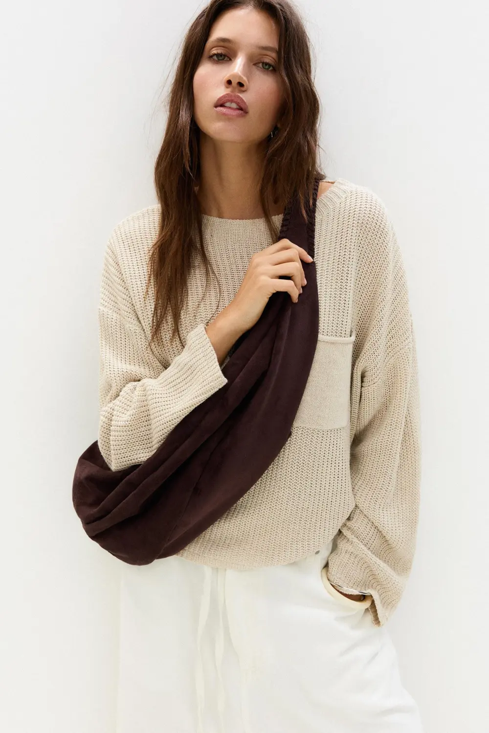 Maxi bolso shopper efecto ante