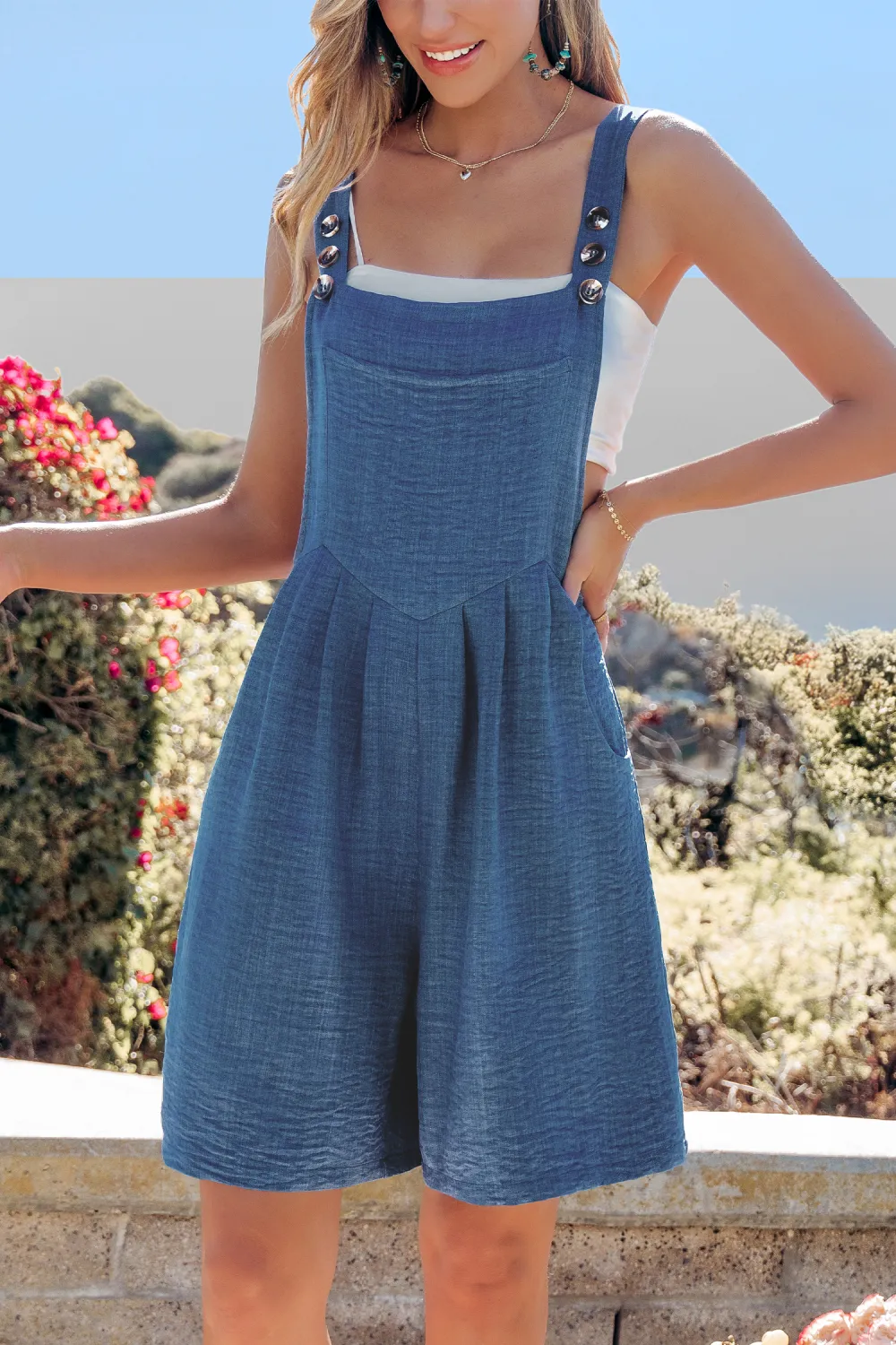 Donna Blue Romper