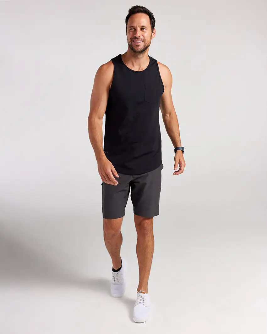 Lux Drop-Cut Pocket Tank