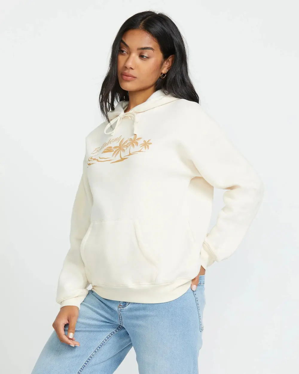 Beach Tropics Po Hoodie - Whitecap