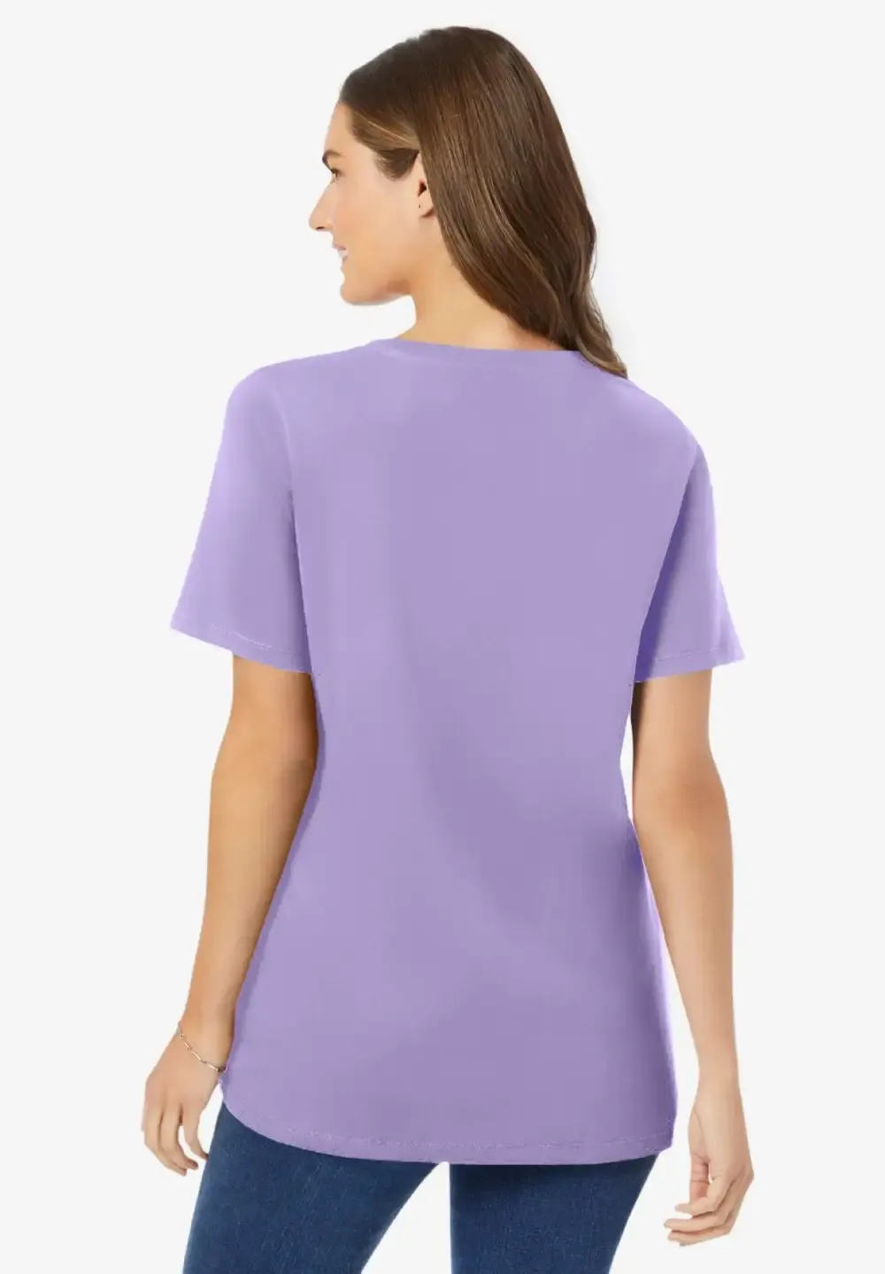 Perfect Short-Sleeve V-Neck Tee