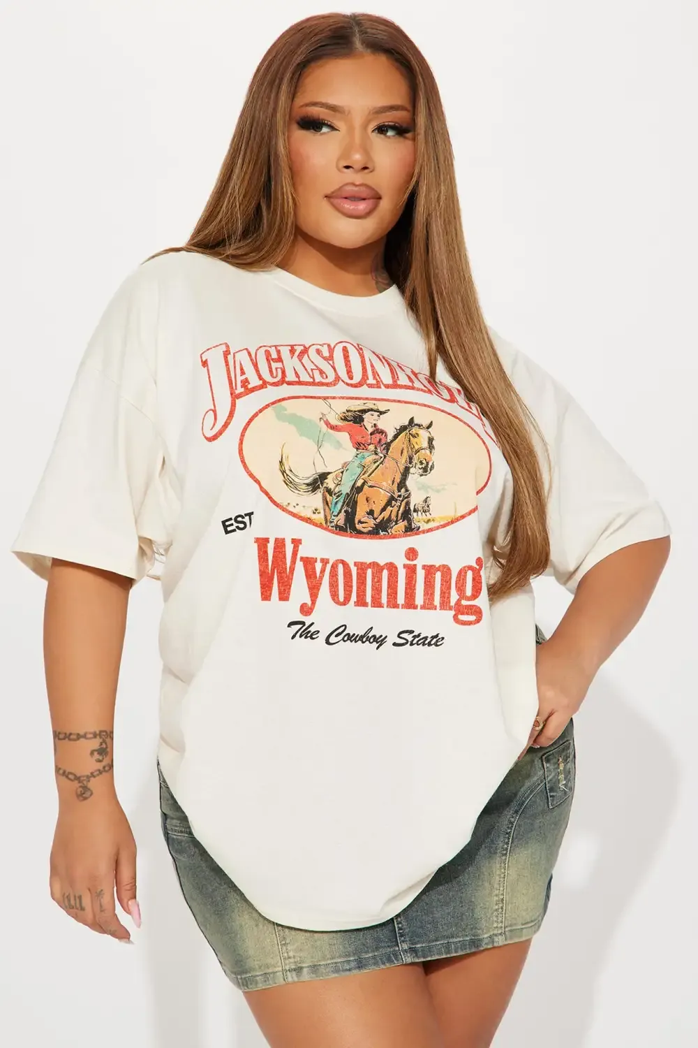 Jacksonhole Wyoming Graphic Tee - Sand