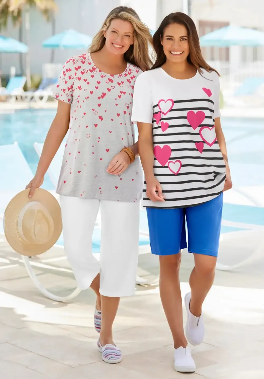 Graphic Print Scoop Neck Tunic