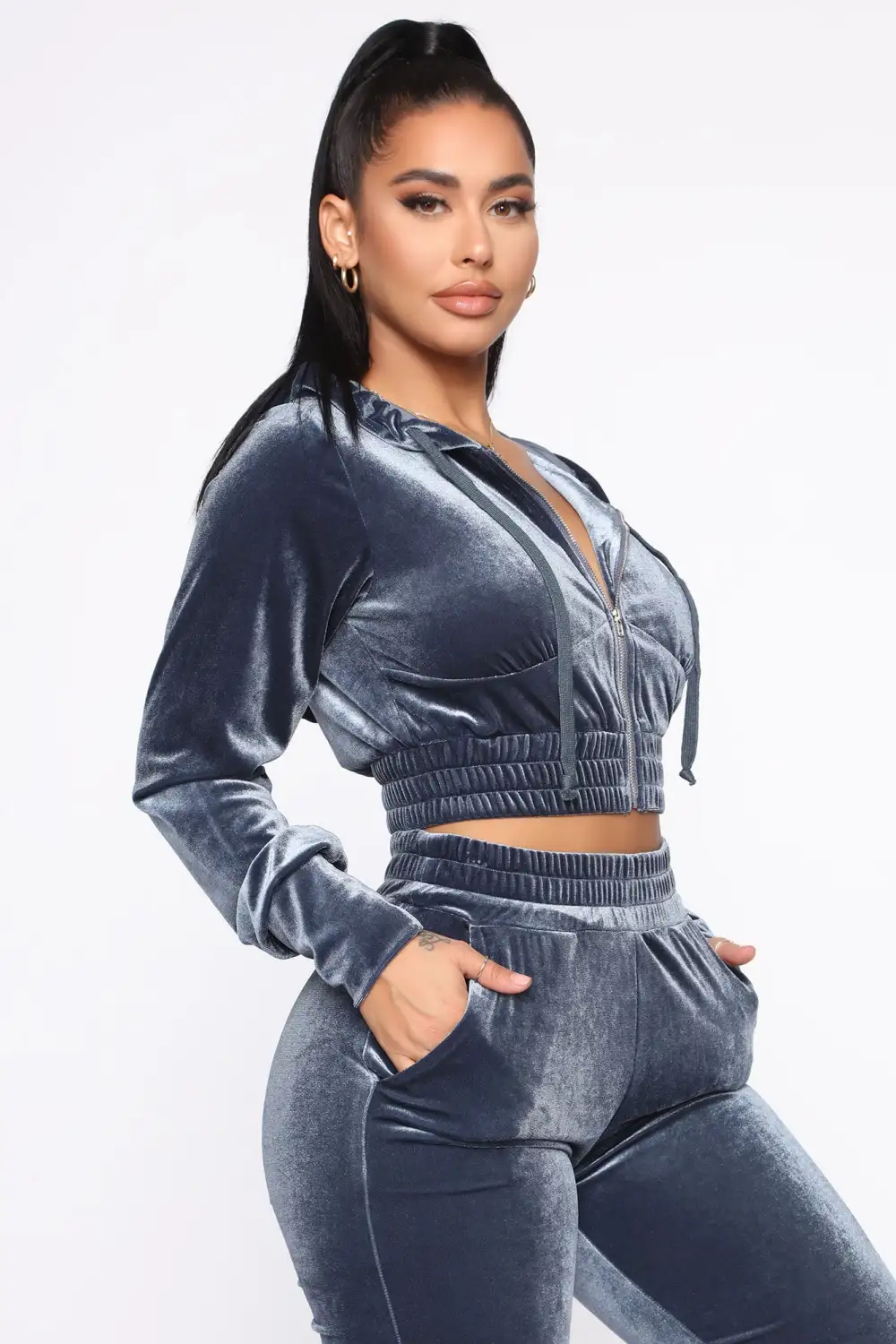 Down To Lounge Pant Set - Blue