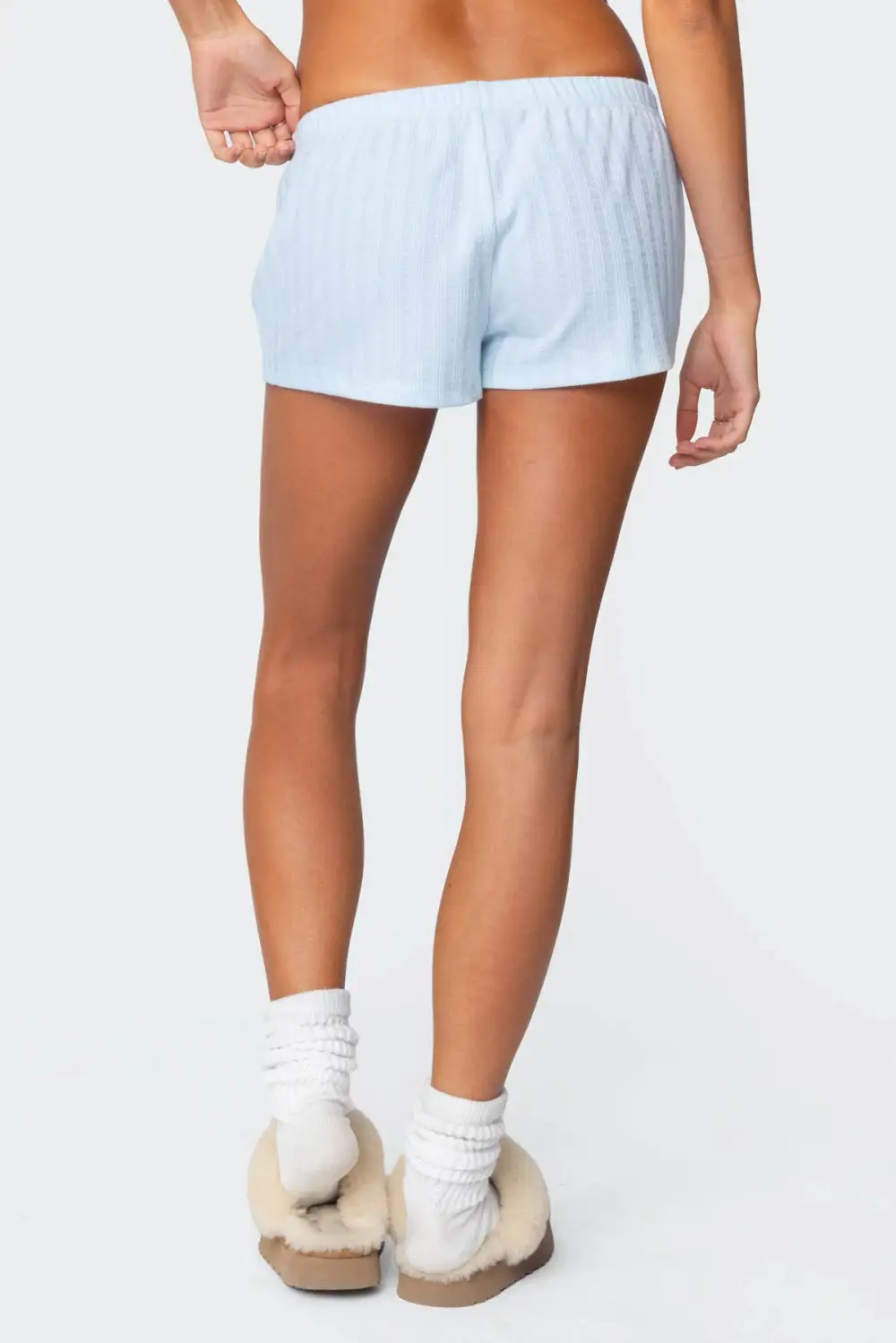 Irene Low Rise Pointelle Micro Shorts