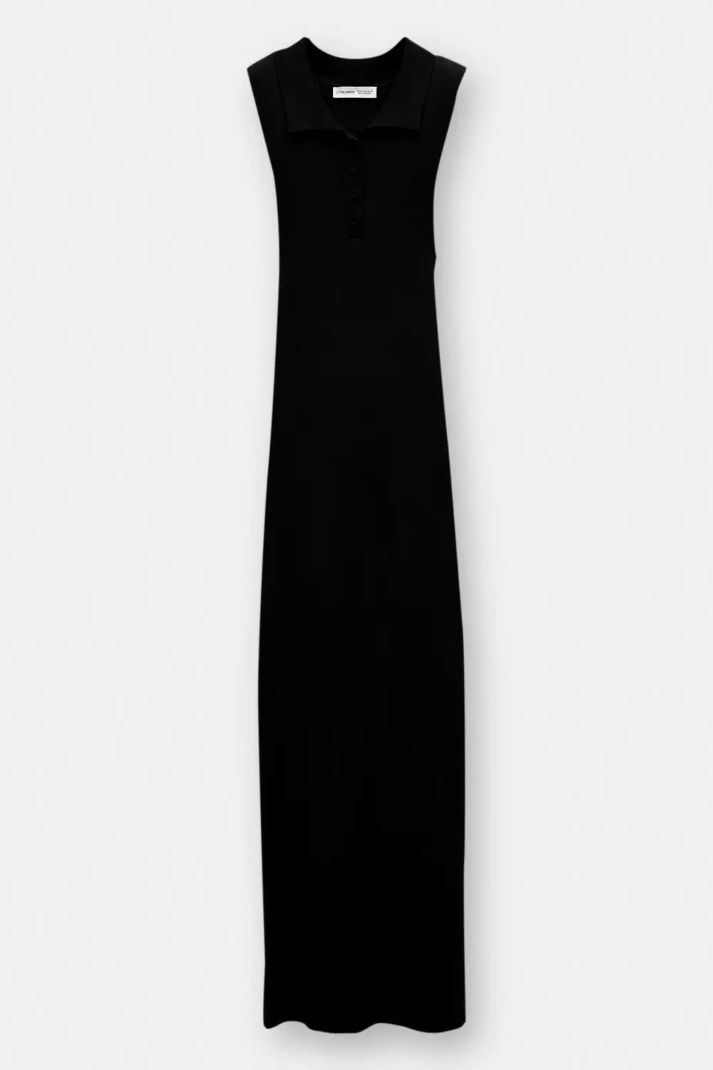 Vestido largo cuello polo