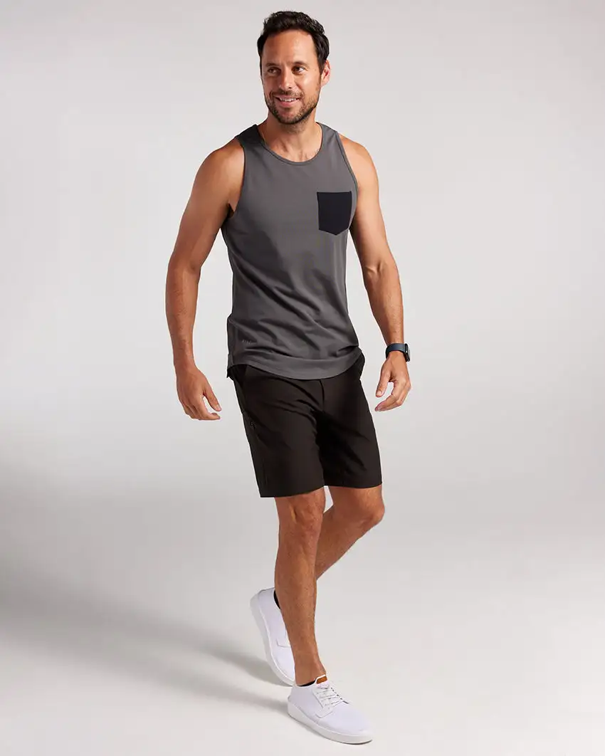 Lux Drop-Cut Pocket Tank