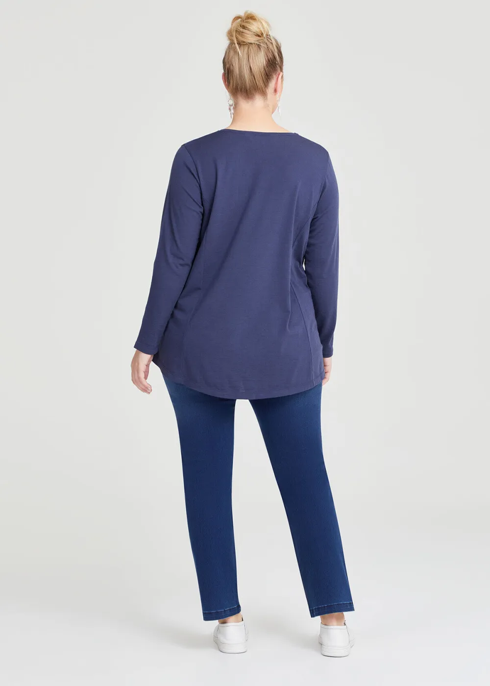 Wool Bamboo V-neck Top