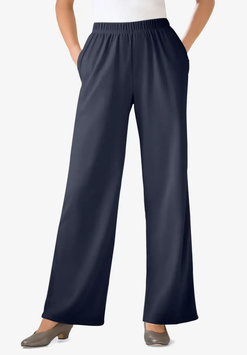 7-Day Knit Wide-Leg Pant