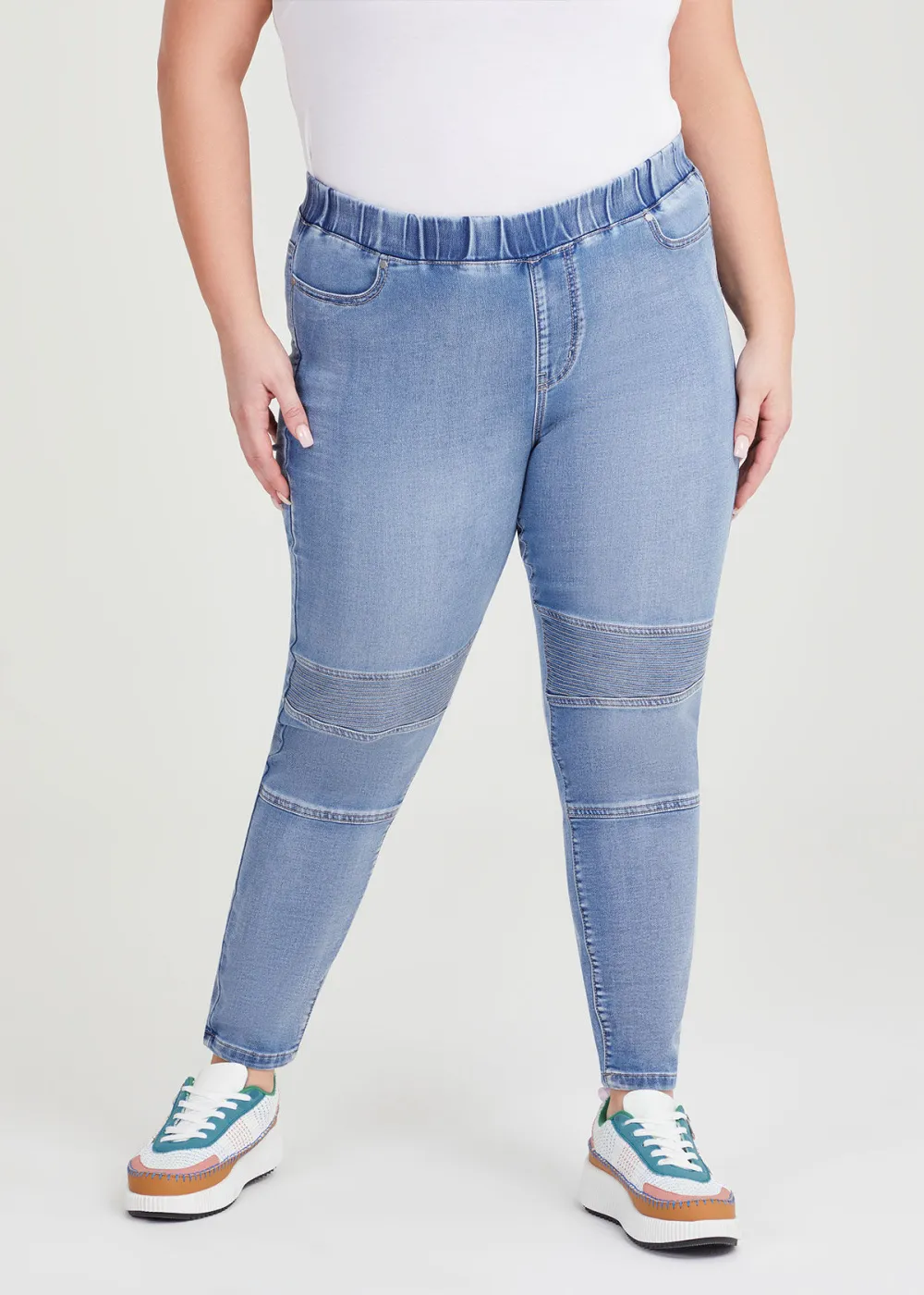Moto Pull On Jeans