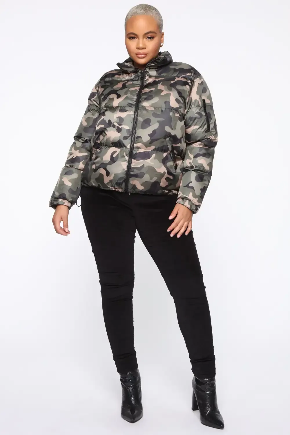 Surviving The Cold Puffer Jacket - Camouflage