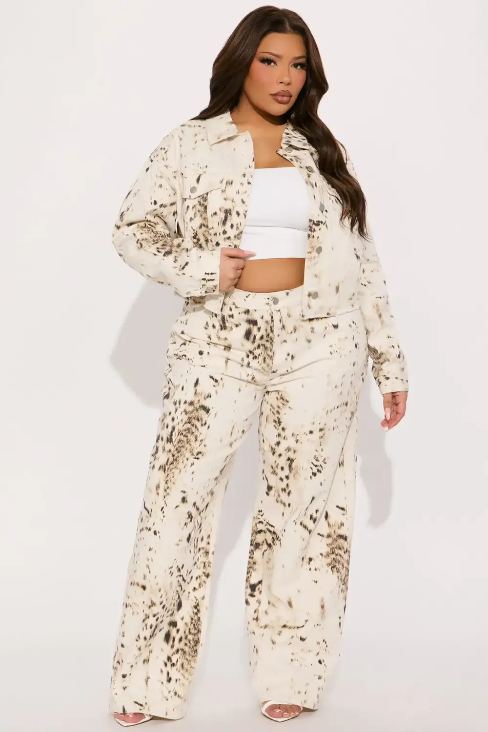 Calexico Printed Denim Jacket - White/combo