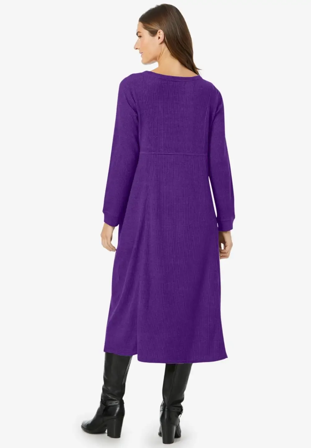 Thermal Knit A-Line Dress