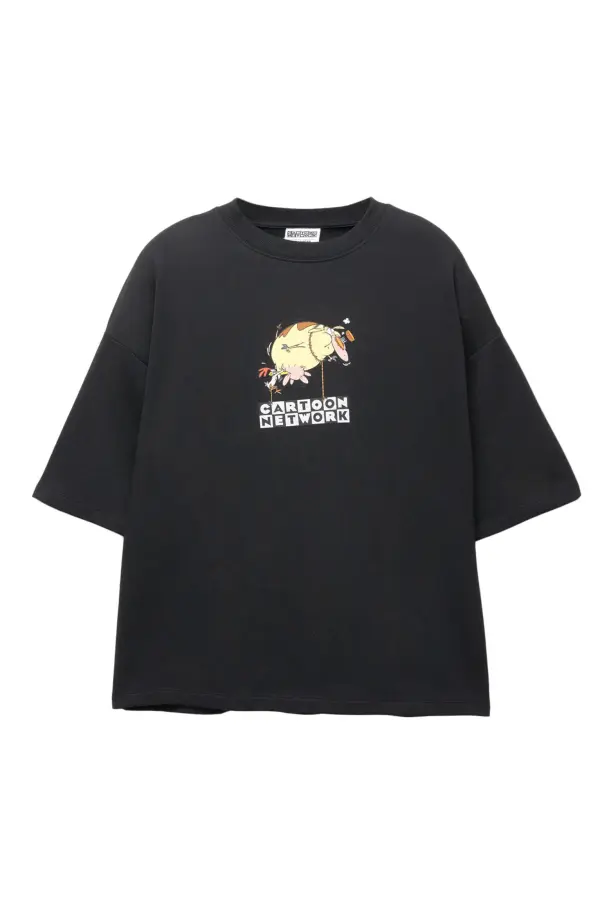 Short sleeve Cow and Chicken sweatshirt