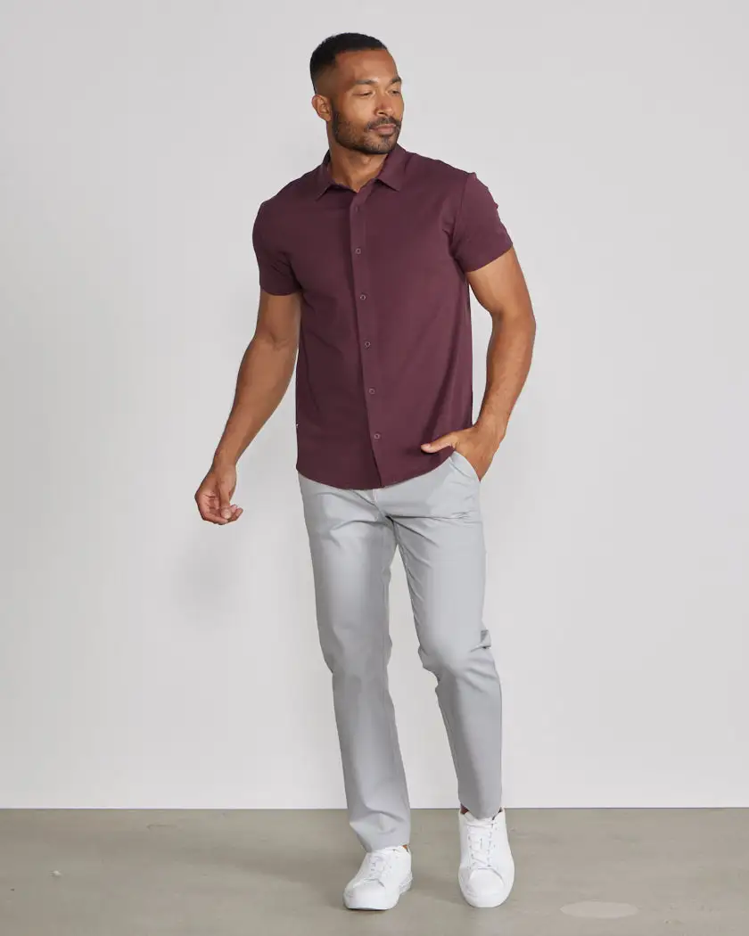 Lux Short Sleeve Button Down