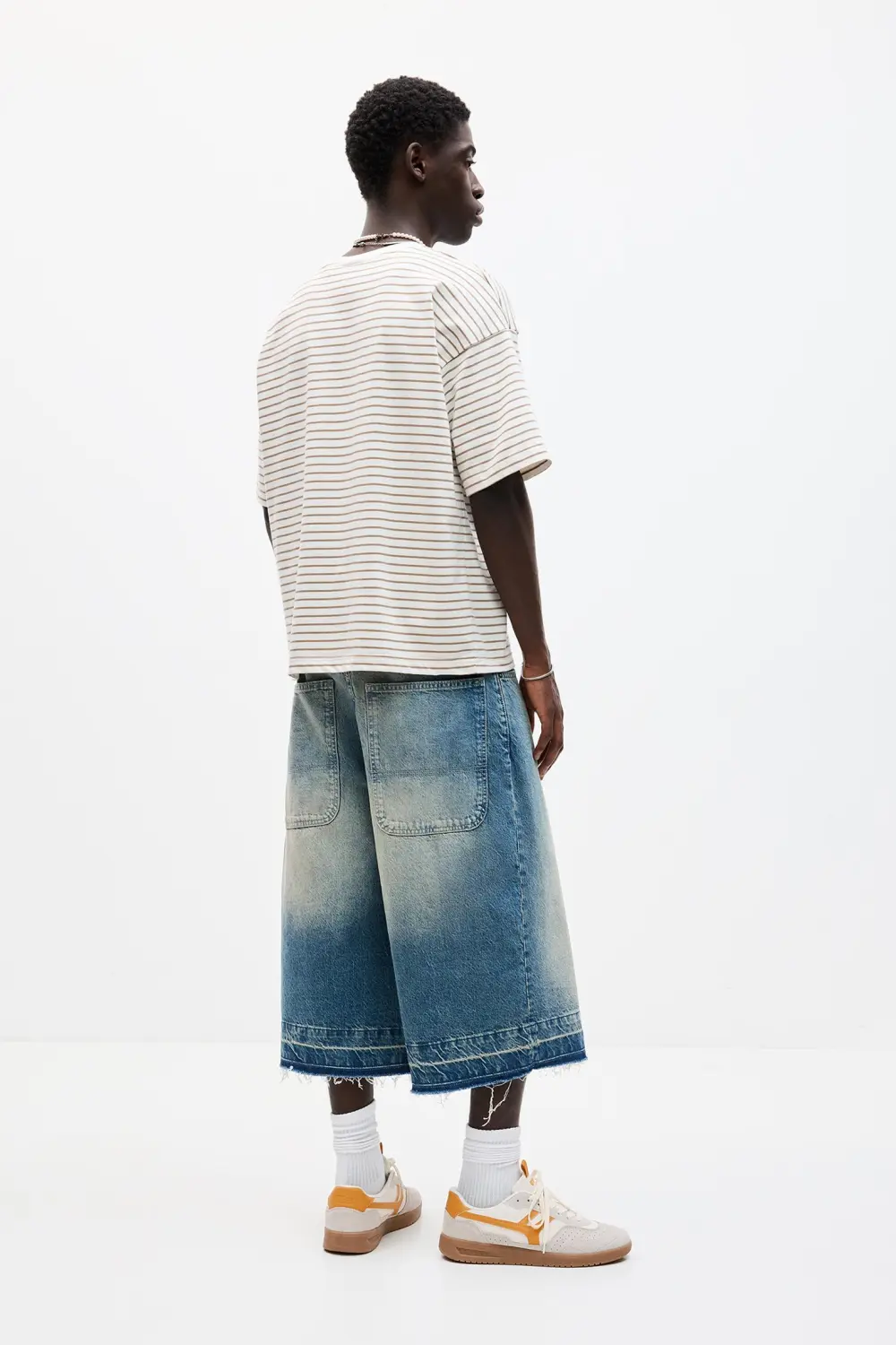 Striped boxy-fit T-shirt