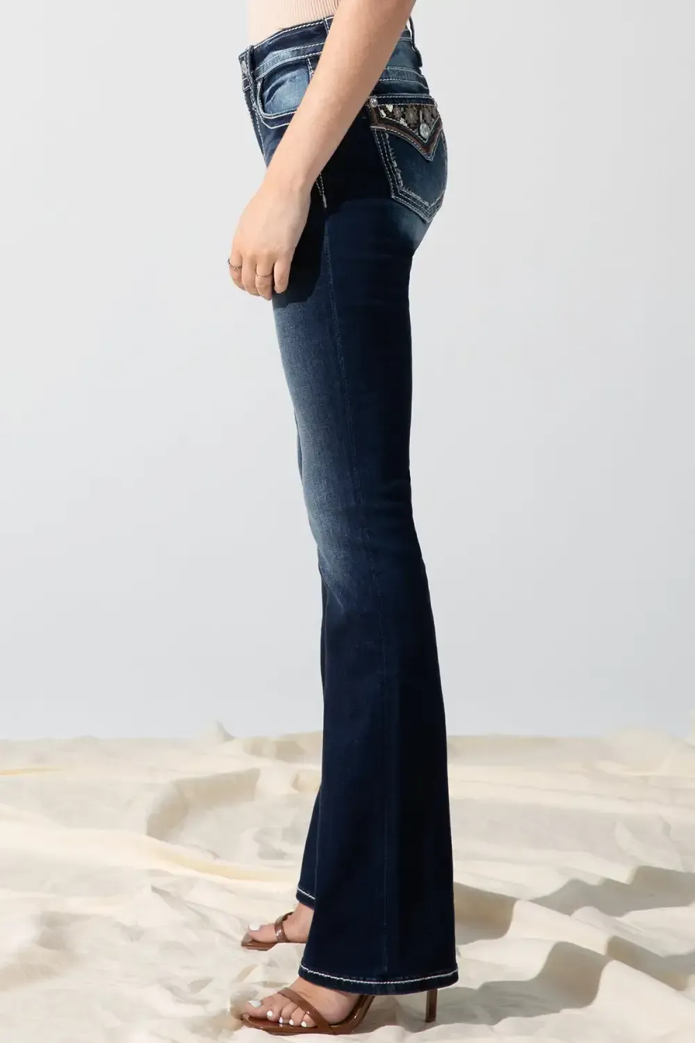 Aztec Accent Bootcut Jeans