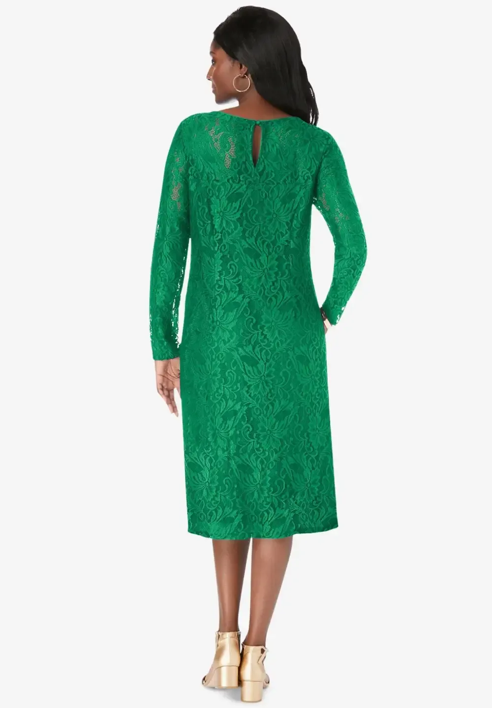 Stretch Lace Shift Dress